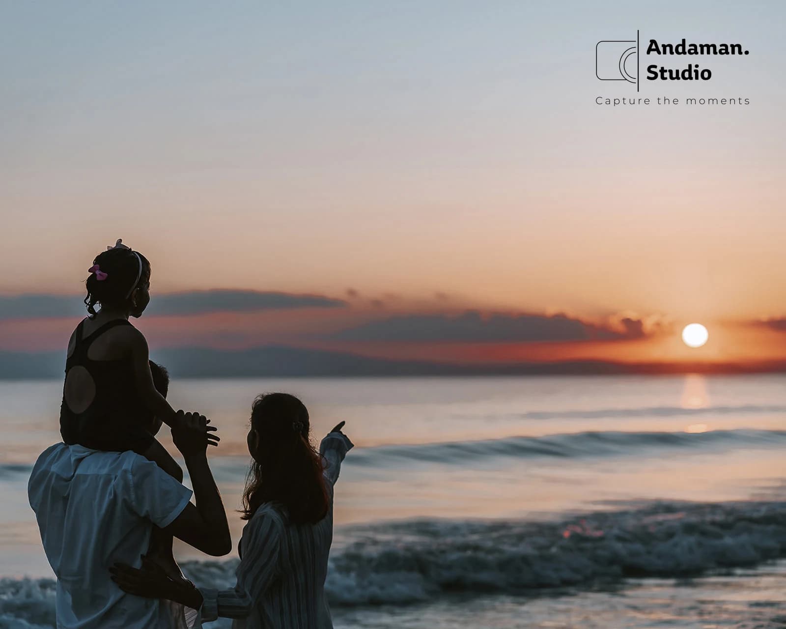 Family sunset photography at havelock andaman
