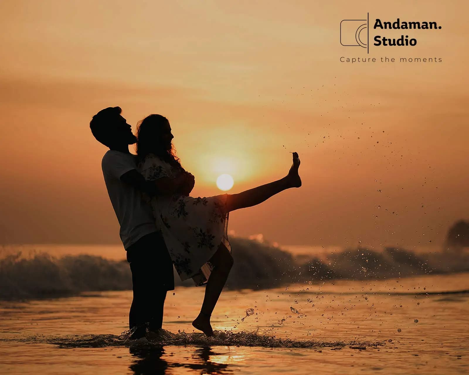 Radhanagar beach candid sunset photoshoot